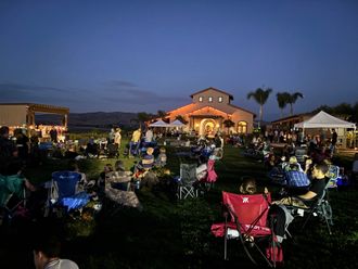 Funk Shui live soul and funk cover band performing at a Northern California winery event at McGrail Vineyards..