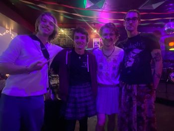 Xander and one of his favorite bands "Slowtown" at girlsgirlsgirls Burritos!!
