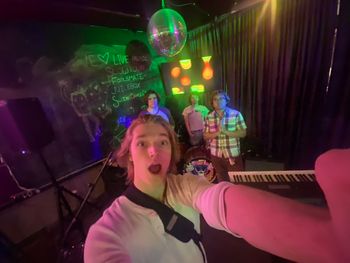 Xander and the wonderfully hypnotic/energetic semi-jazz group "Swing Dance Club" at girlsgirlsgirls Burritos!!
