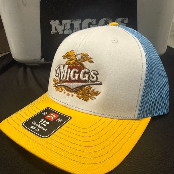 MIGGS Hops Trucker Hat - Blue/Yellow