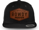 MIGGS ROWDY (Flatbill) Leather Patch Trucker Hat