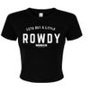 Women’s MIGGS OG ROWDY Crop Tee – Black