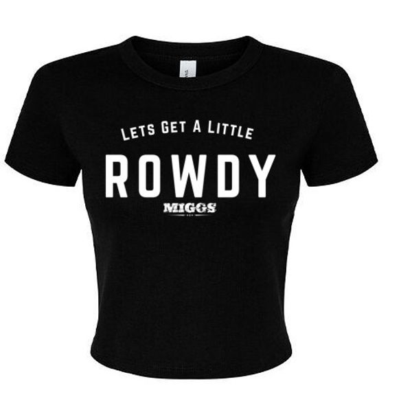 Women’s MIGGS OG ROWDY Crop Tee – Black