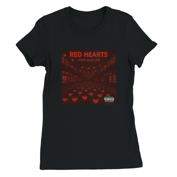 Red Hearts (feat. Alley Jay) - Women’s Cut T-Shirt