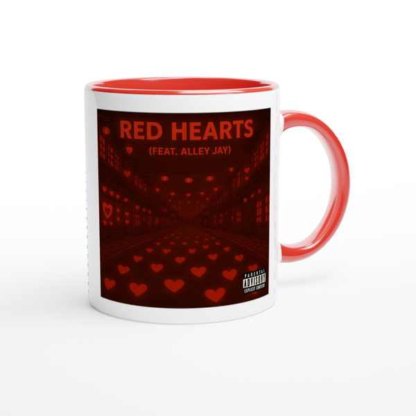 Red Hearts (feat. Alley Jay) - Ceramic Mug