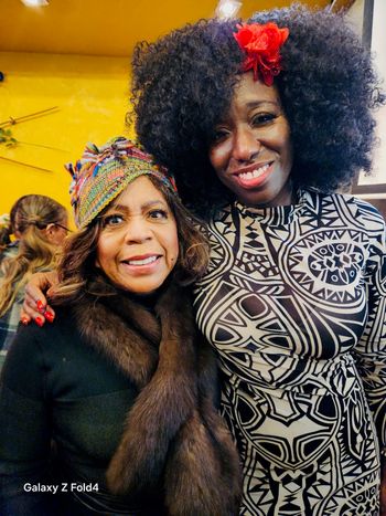 Melrose Eve with the legendary Valerie Simpson of Ashford & Simpson,
