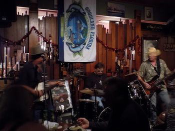 The Little Bar - Goodland, FL Feb. 7, 2015 Rastus, Ray Bam Bam Clark & Richard "Hombre" Price

