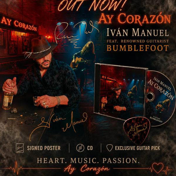 Ay Corazón, Signed CD, POSTER & GUITAR PICK