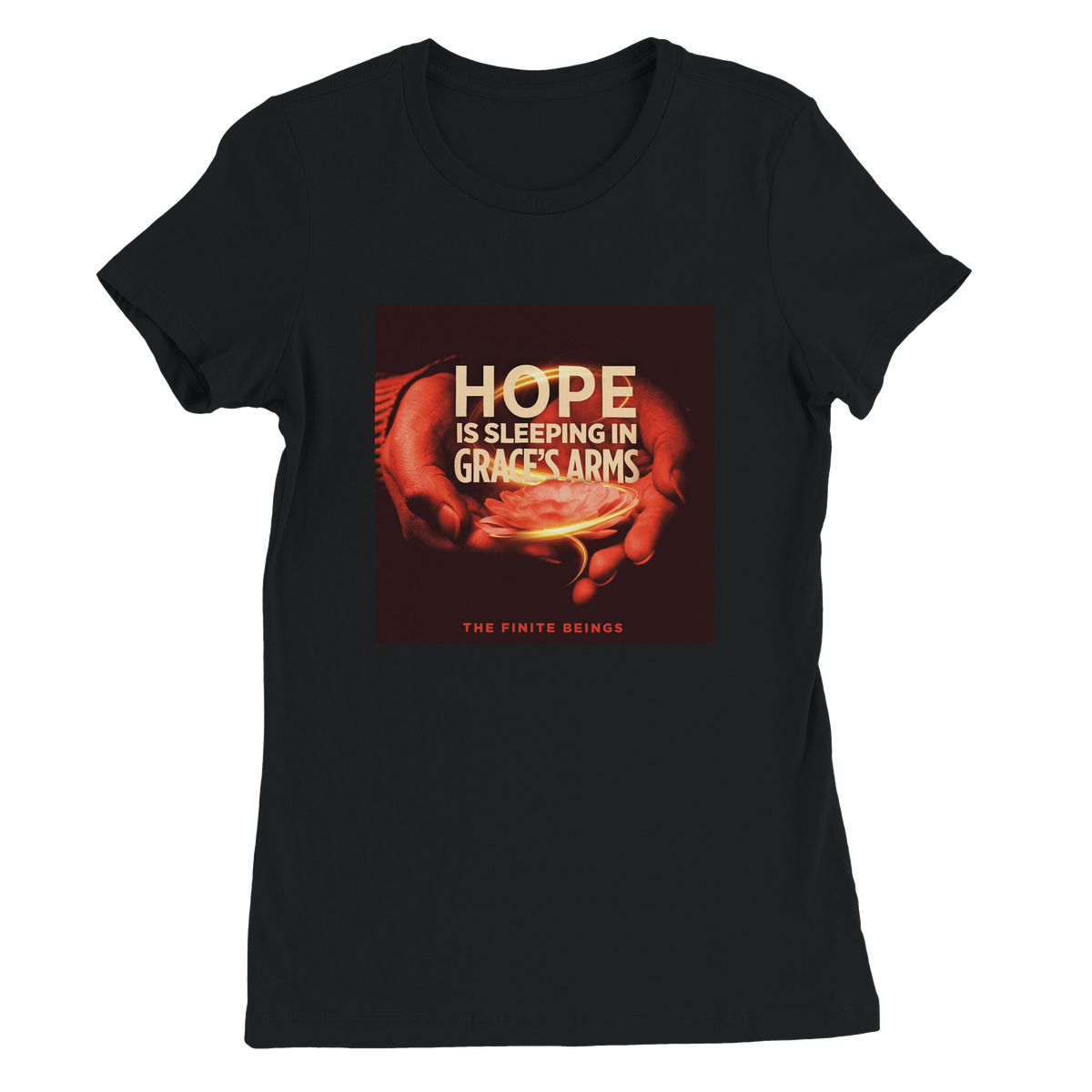 Hope is Sleeping in Grace's Arms - Women’s Cut T-Shirt