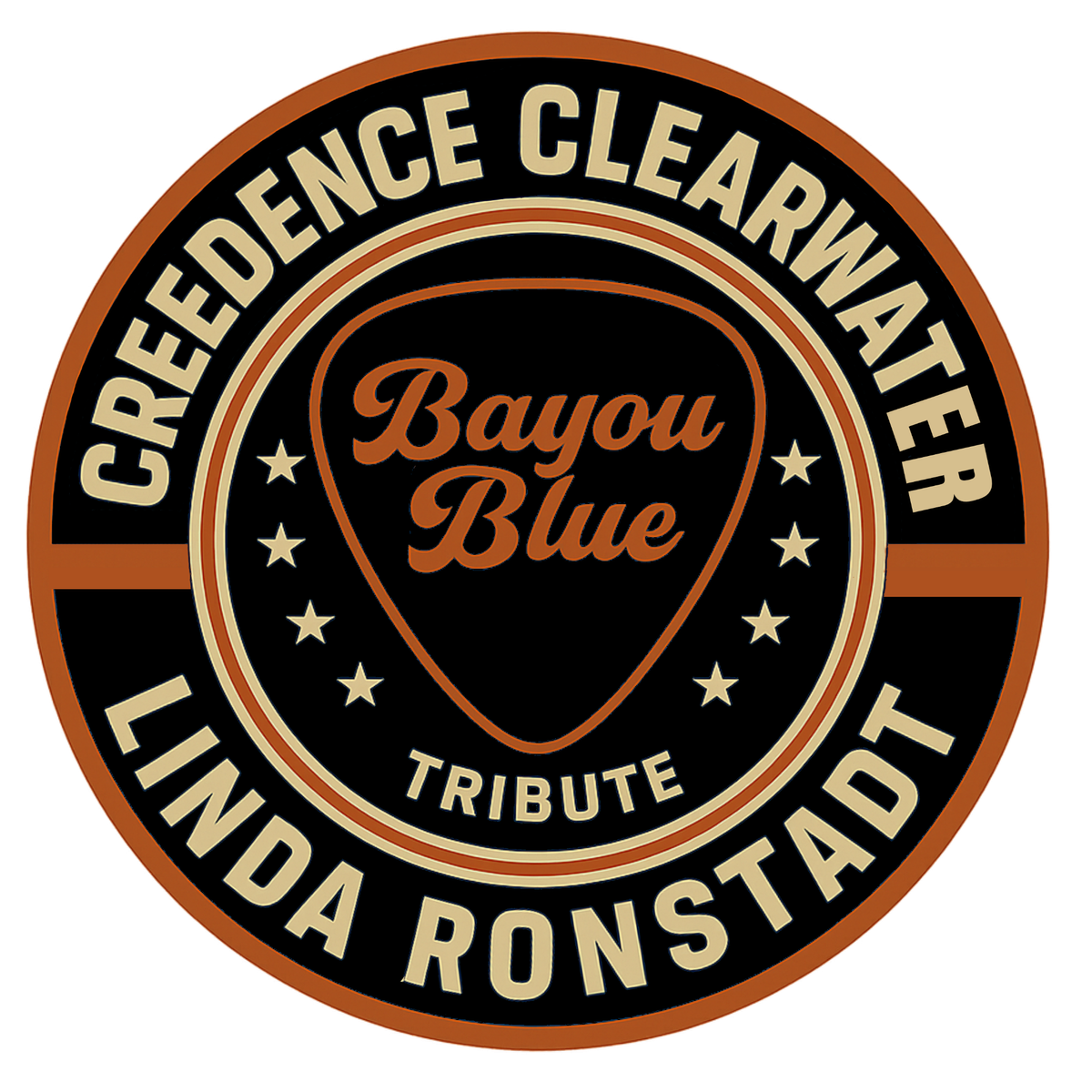 Bayou Blue Round Sticker