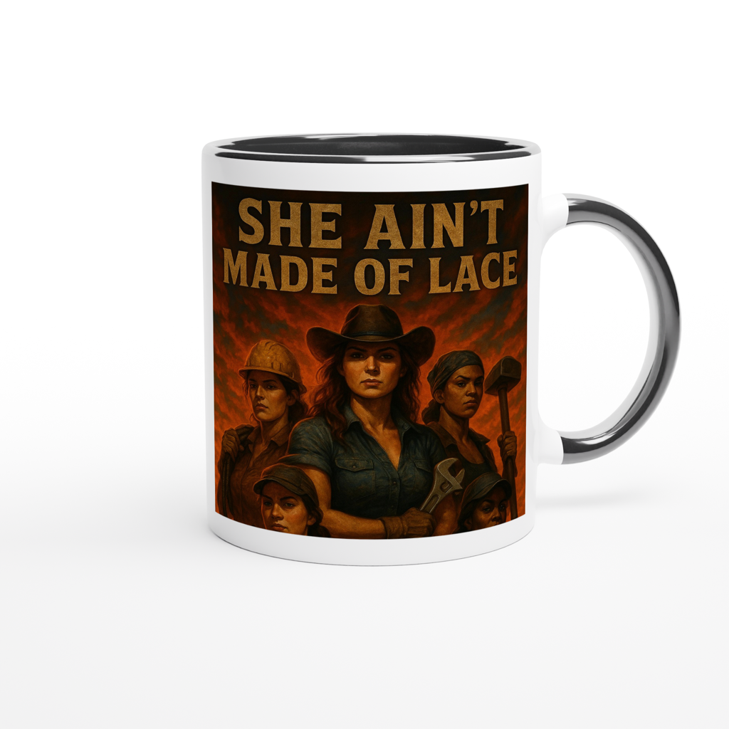 She Aint Made of Lace - Ceramic Mug