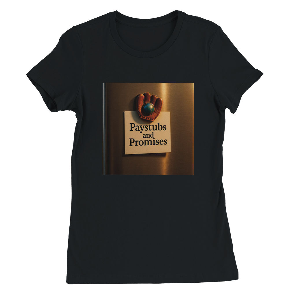 Paystubs & Promises - Women’s Cut T-Shirt