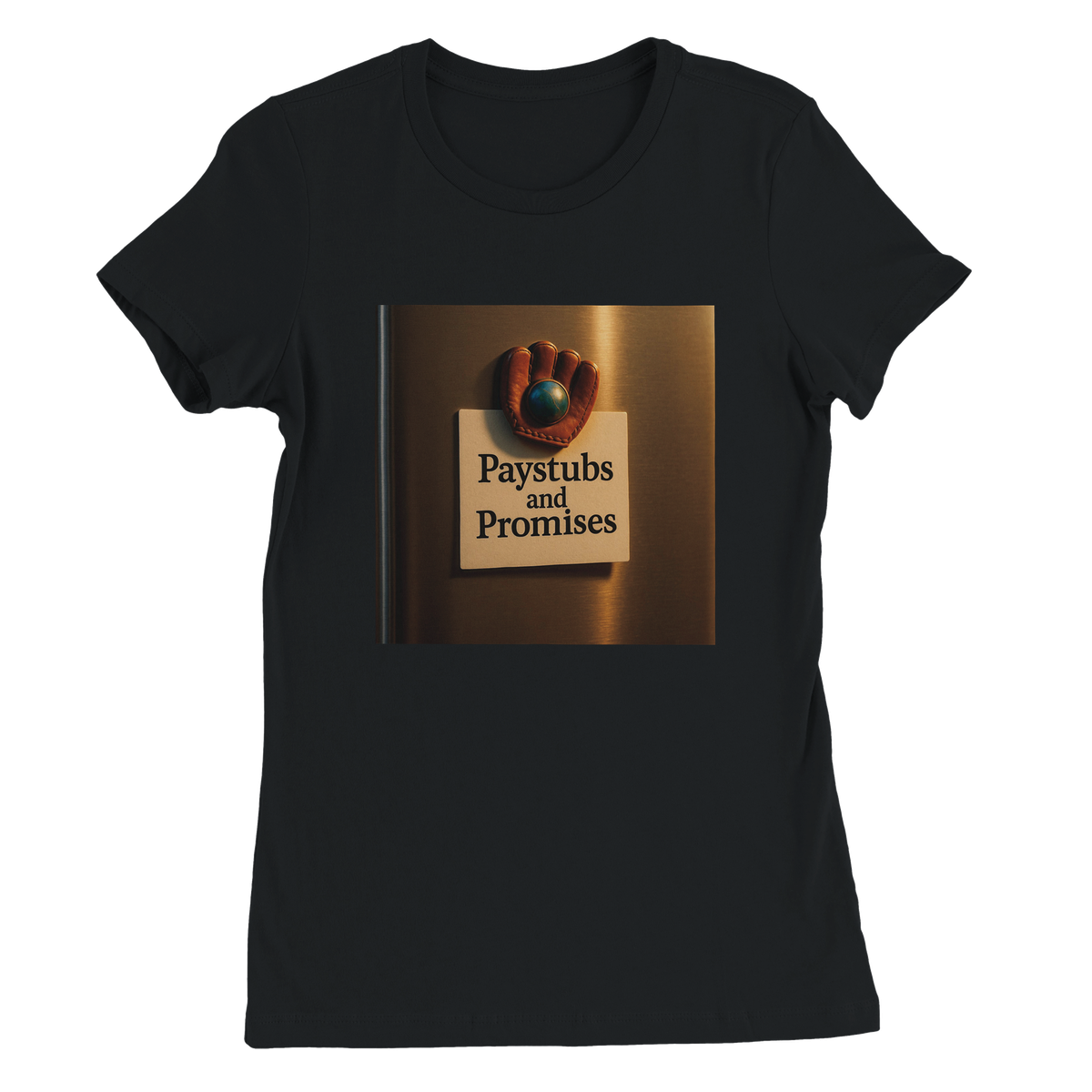 Paystubs & Promises - Women’s Cut T-Shirt
