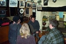 In conference with producer/engineer
Paul Johnstone,Rhythm Studios
