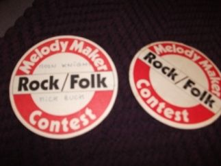 Melody Maker Final
Band Passes....
Roundhouse,London.
