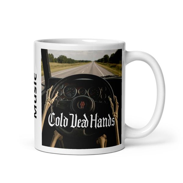 Cold Dead Hands White Glossy Mug