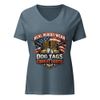 Real Heroes Women's Relaxed V-Neck T-Shirt | Bella Canvas 6405CVC