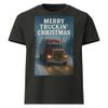Merry Truckin Christmas Unisex Oversized Garment-Dyed T-Shirt | Bella + Canvas 4810