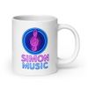 Simon Music Neon White Glossy Mug
