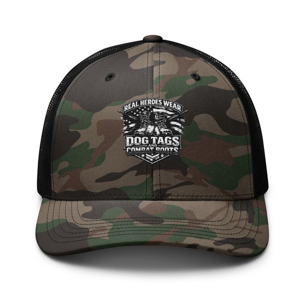 Real Heroes Camouflage Trucker Hat | Otto Cap 105-1247
