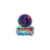 Simon Music Kiss-Cut Holographic Stickers