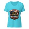 Real Heroes Women's Relaxed V-Neck T-Shirt | Bella Canvas 6405CVC