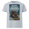 Merry Truckin Christmas Unisex Oversized Garment-Dyed T-Shirt | Bella + Canvas 4810