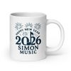 New Year White Glossy Mug