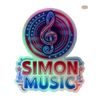 Simon Music Kiss-Cut Holographic Stickers