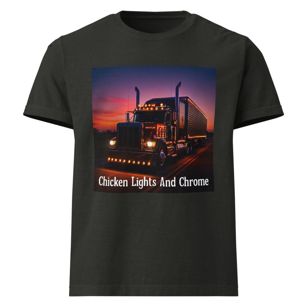 Chicken Lights And Chrome Unisex Oversized Garment-Dyed T-Shirt | Bella + Canvas 4810