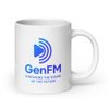 GenFM White Glossy Mug