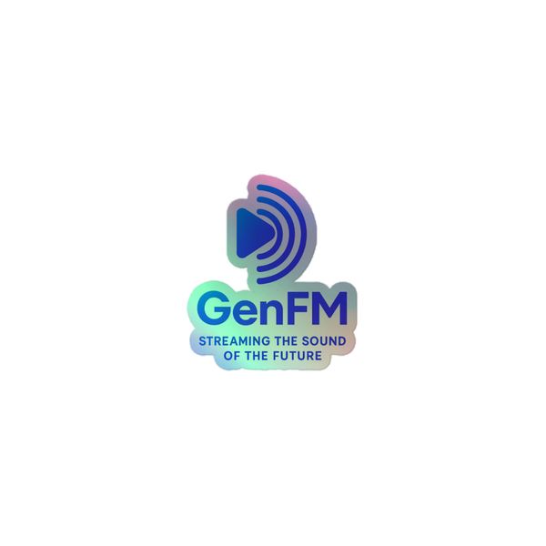 GenFM Radio Kiss-Cut Holographic Stickers
