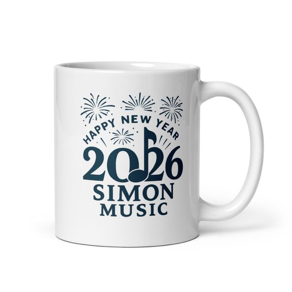 New Year White Glossy Mug