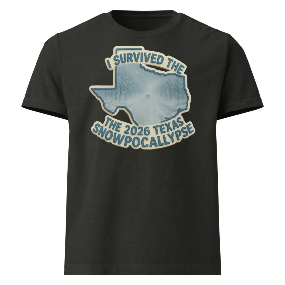 Texas Snowpocalypse Unisex Oversized Garment-Dyed T-Shirt | Bella + Canvas 4810