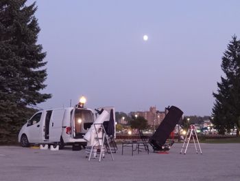 One of our favourite sidewalk locations is the car park at the Owen Sound Community Waterfront Centre. This was September 2025.

