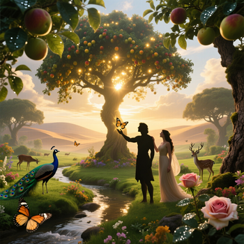 Adam and Eve in Eden
