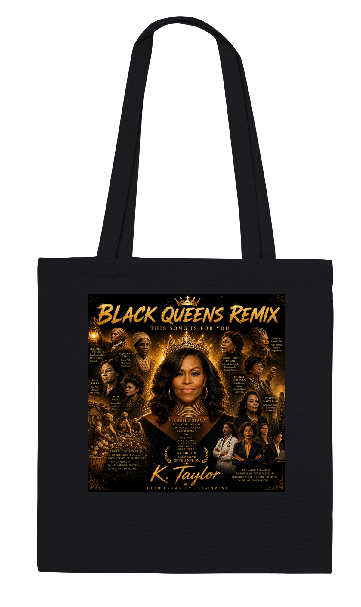 REMIX-BLACK QUEENS - Tote bag