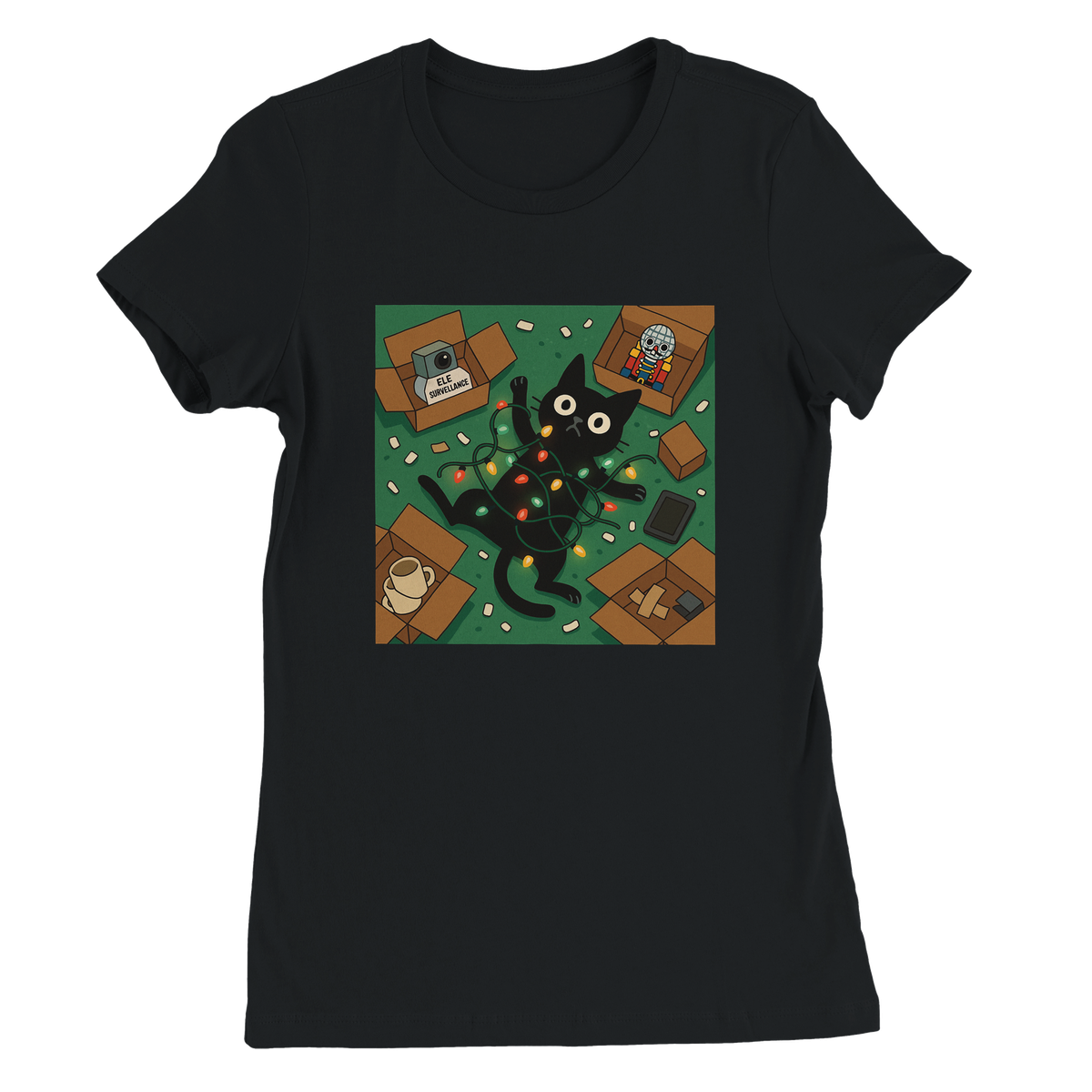 Emotional Support Christmas - Women’s Cut T-Shirt