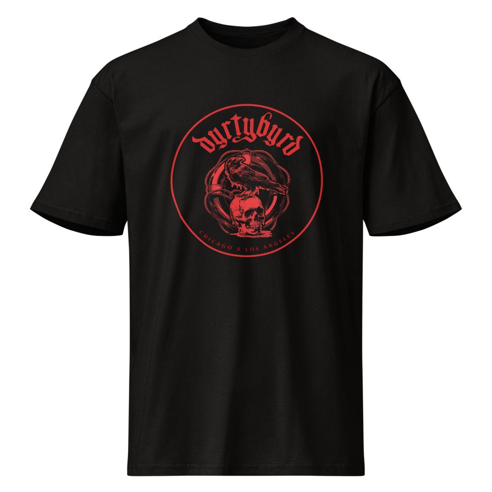 dyrtybyrd men's premium logo t-shirt