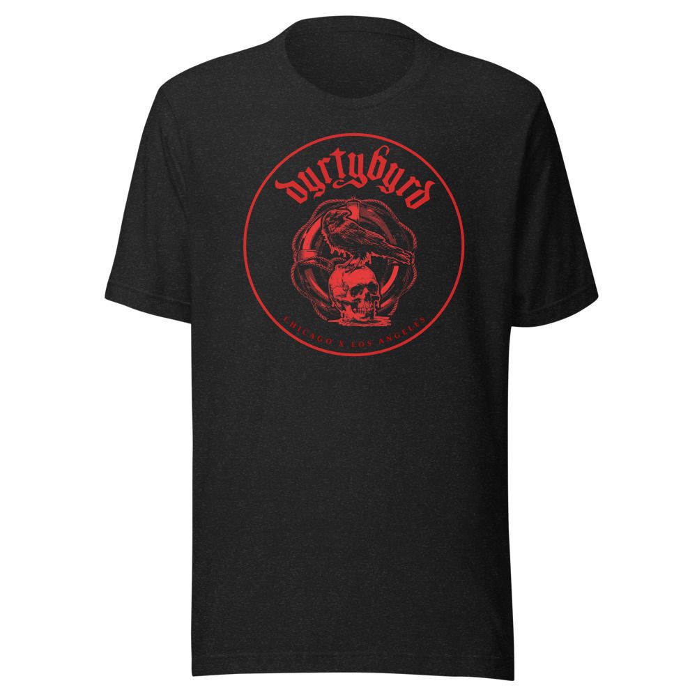 dyrtybyrd logo black t-shirt 