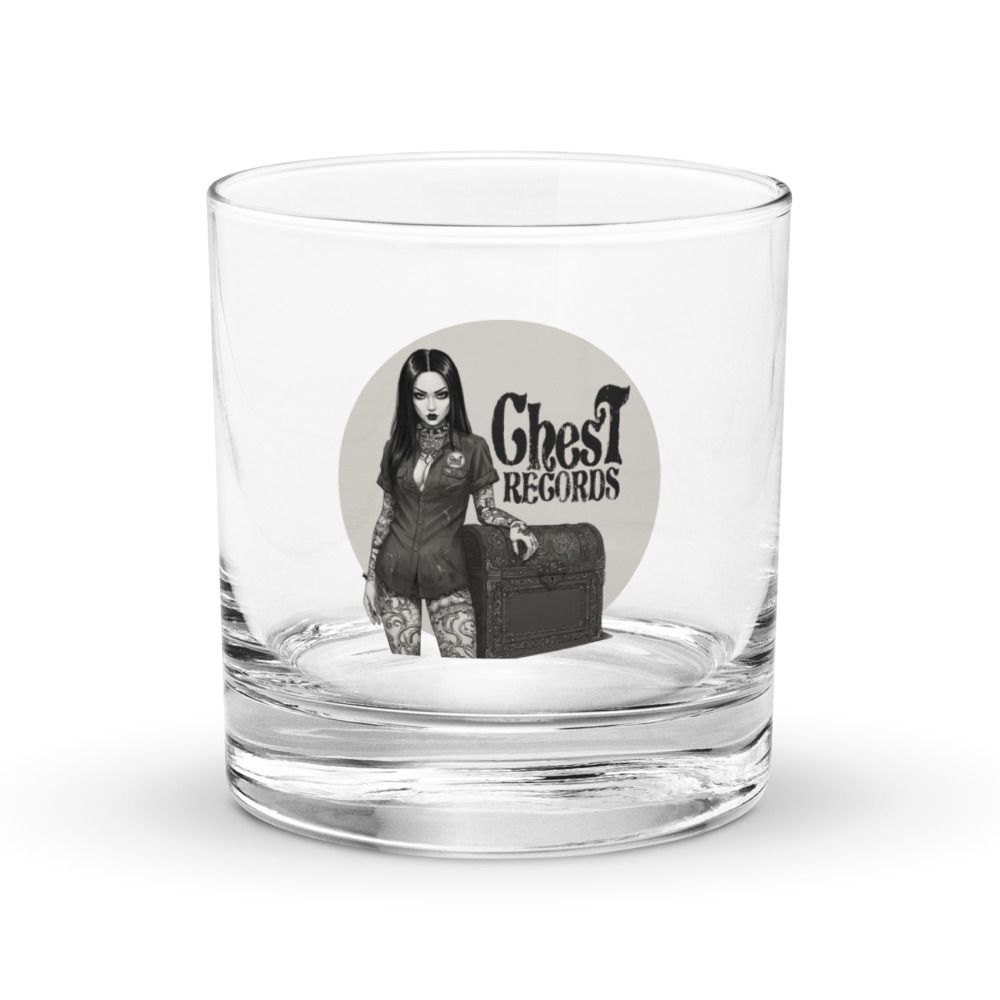 chesT Records rocks glass