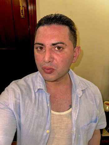 full gromming myself,with a haircut that i did myself

