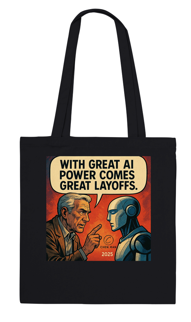 With Great AI Power Comes Great Layoffs - Tote bag