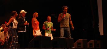 Gladys Del Pilar, Mats Ronander, Sanna Nielsen, Tobias, Stephen Simmonds på Liseberg, Stora scenen.
