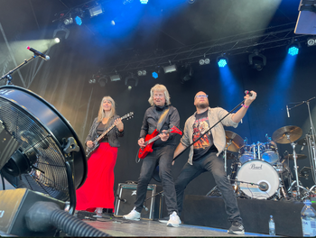 Barbro Lindqvist, Janne Schaffer, Tobias Wendeler. Time To Rock Festival 2024
