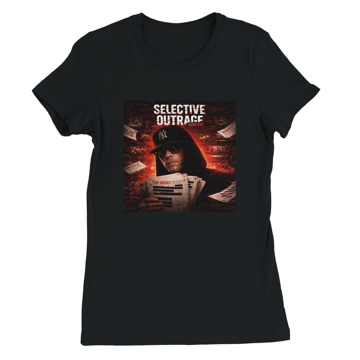 Selective Outrage Redacted - Women’s Cut T-Shirt
