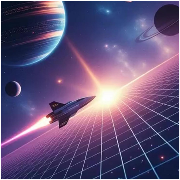 Cosmic Drift (feat. SunCasa) - Fine Art Poster