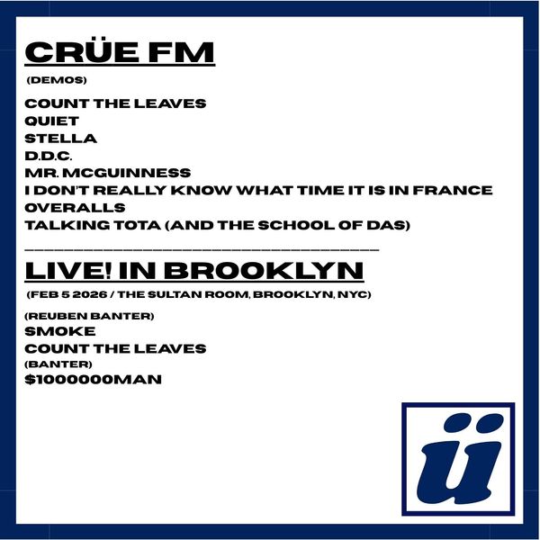 CRÜE FM / LIVE IN BROOKLYN CD - BLÜECRÜE DEMO TAPE