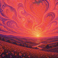 Strawberry Skies by Russell