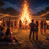 Country Folk Party by Russell 